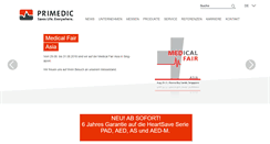 Desktop Screenshot of primedic.com