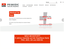 Tablet Screenshot of primedic.com